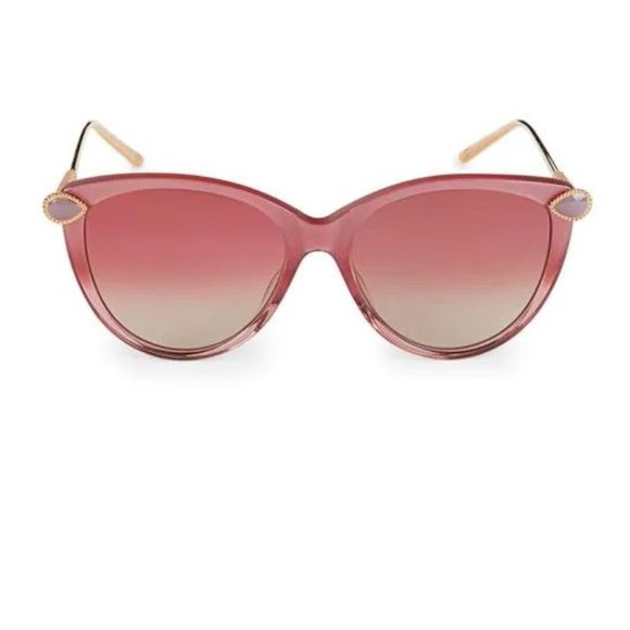NWT Pink Gold Boucheron Cat Eye Gradient 55MM Sunglasses. - Picture 10 of 10